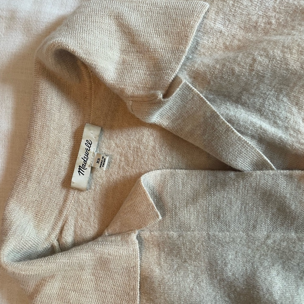 Madewell Oatmeal Wool Sweater - Picture 3 of 6